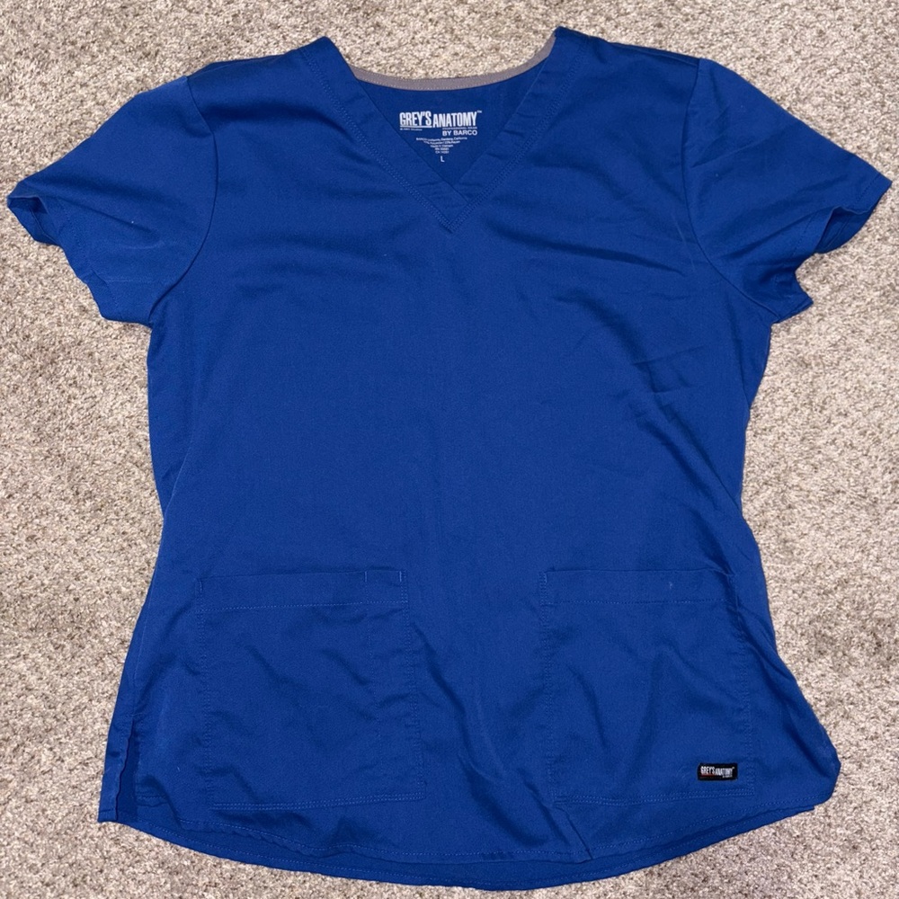 Grey’s Anatomy Blue Scrub Top